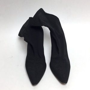 DKNY Monogram Stretch Sock Boots Italy 6.5